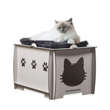 Petguin cardboard cat house is a durable and great cat house with a natural solution for every household.