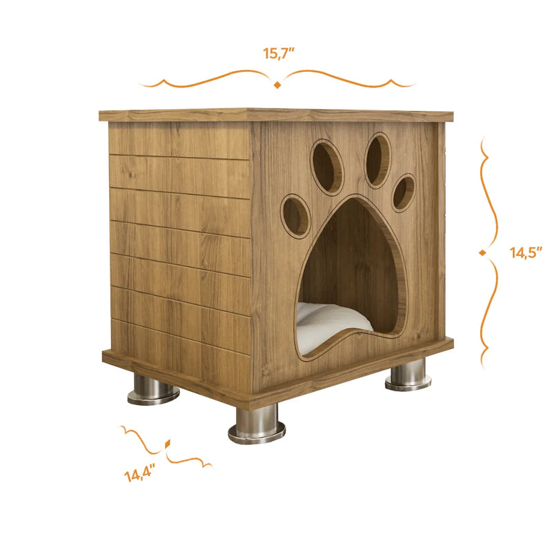 Felix Dog House is a small, indoor dog house that's perfect for dogs up to 15 pounds. 