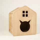 Lily Wood House for Cats is a cat enclosure for your yard. Our outdoor cat tunnel and cat cube are perfect for cats that need to be outside.