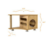 The Nina Cat Bed End Table is a stylish cat house end table that will be the talk of your home.