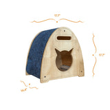 The Cat Teepee is a fun and interactive way to play with your cat. It comes in two sizes and three different colors: blue, green, and red. Your cat will love playing in the Cat Teepee.
