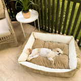 This Calming Dog Bed will keep your pet cool in the summer, warm in the winter.