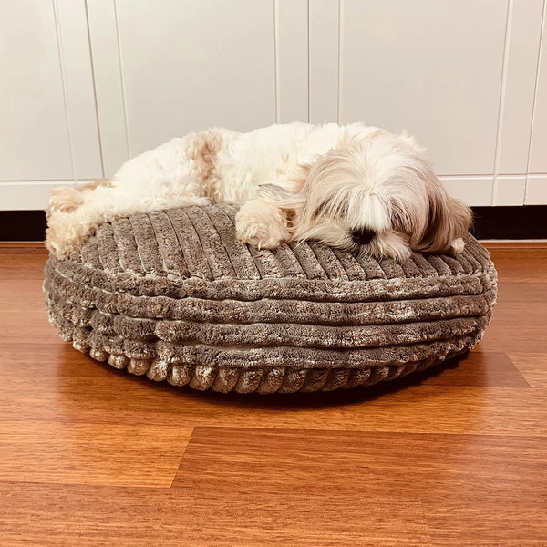 Bring calm and comfort to your furry friend with this soft calming dog bed. It's a cozy, plush and comfy dog bed that's perfect for cuddling and sleeping.