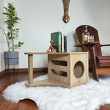 Petguin Cat scratcher house is perfect for any kind of cat and offers a space they can call their own.