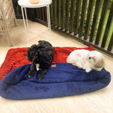 Soft and fluffy, this dog bed is your pup's perfect place to curl up and snooze. The cozy cave dog bed has a removable washable cover that can be machine-washed for easy cleaning.