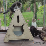 A cat teepee is a stylish and fun way to keep your cat happy and entertained. This Stella Cat Teepee, made from natural wood, is the perfect size for your home. 