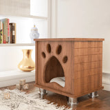 The Felix Dog House is made from durable MDF and includes a soft, warm, cozy bed. The perfect dog house for small dogs.