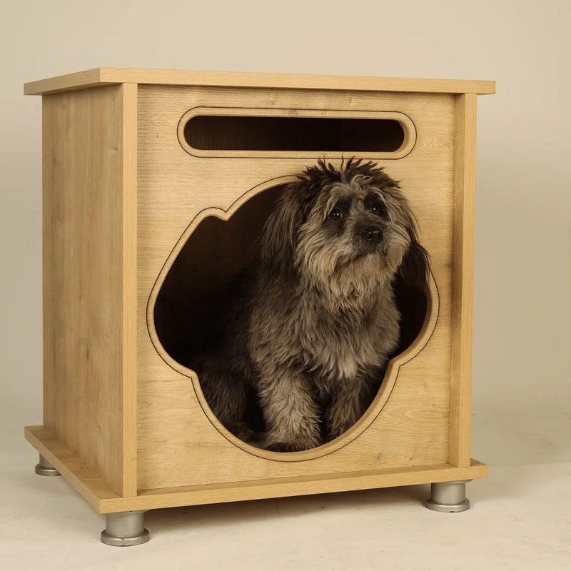 Foxie Modern Dog House is the perfect indoor dog house for those with limited space. 