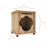 This modern dog house is air conditioned and insulated, which will keep your pup cool in the summer and warm in the winter.