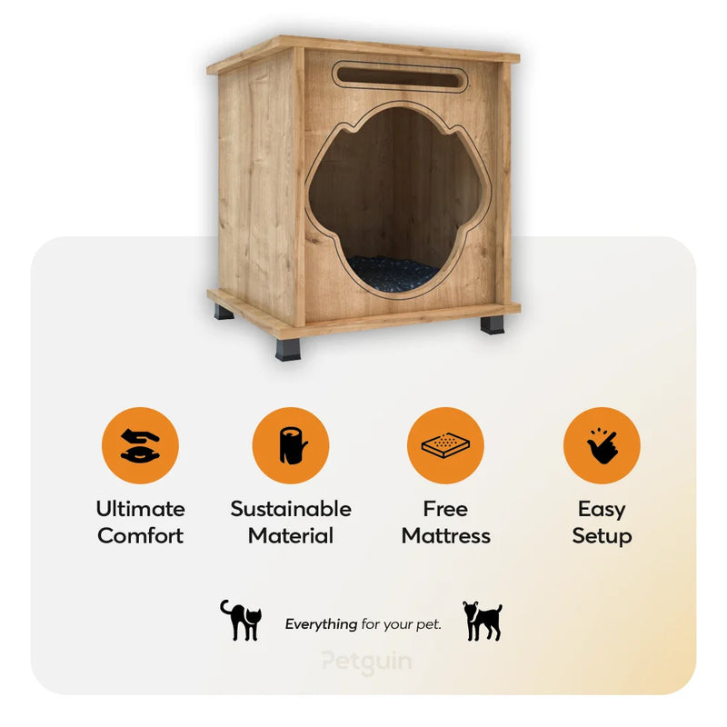 Foxie Modern Dog House is a designer dog house. It has been designed with the modern living in mind.
