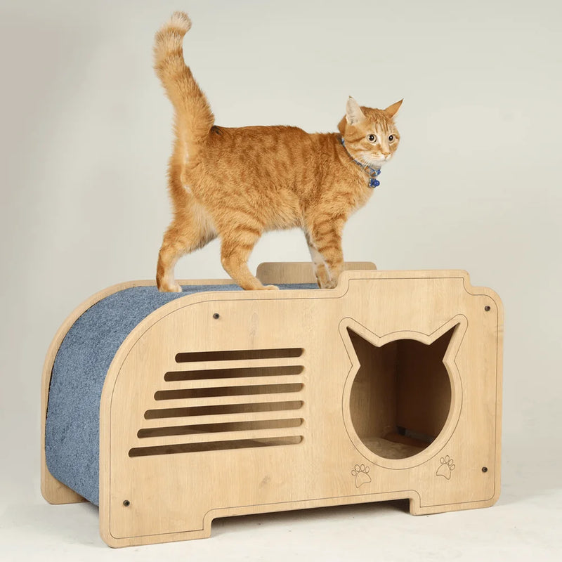 Cat trees, cat towers, and cat furniture from Lucky Carpet Cat Scratching Post. Maine Coon Cat Tree, Corner Cat Tree, and more!