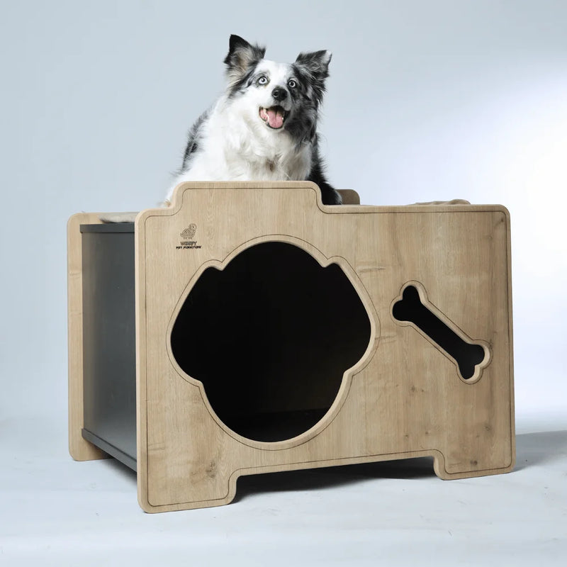 Our line of wooden insulated dog houses are designed to be the best dog kennel for your furry friend. Organic, sustainable and with a modern design, these pieces will work in any backyard.