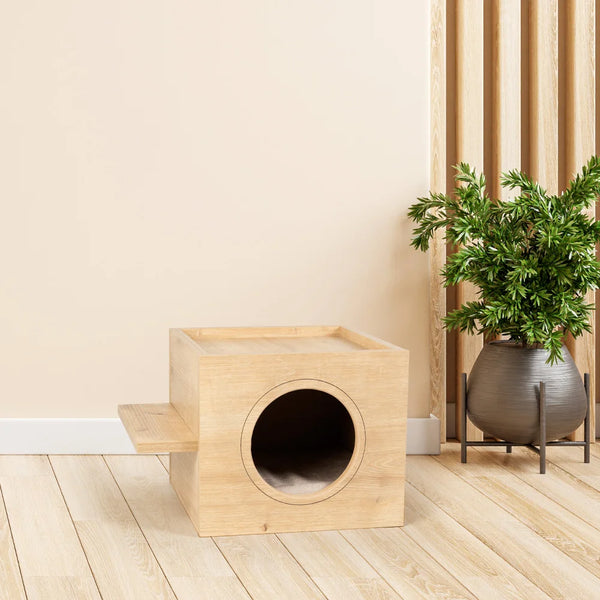 Are you looking for a chic and stylish way to give your cat a place to call their own? Wooden Cat House is the perfect product for your cat.