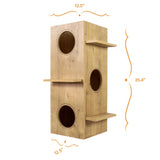 The Dexter Modern Cat Tower is a beautifully designed, handcrafted modern cat tower. It's made of quality solid wood and covered with a durable, eco-friendly finish.