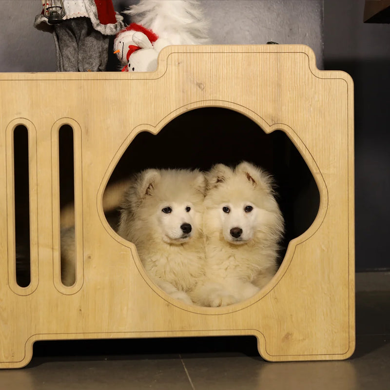 Our wooden dog houses are made of wood and are available in a variety of sizes. They're easy to assemble, safe for your pet, and come with a lifetime warranty.