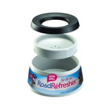 Road Refresher Non Spill Water Dog Bowl Large Grey - Petguin