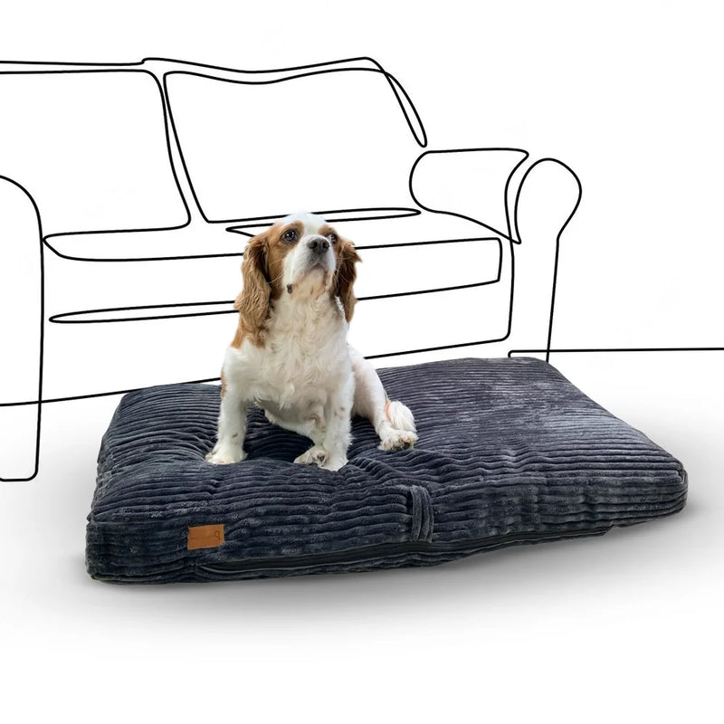 The Monaco orthopedic dog bed is made of natural fibers, this luxury pet bed has a memory foam mattress that will support their back and joints.