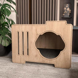 Ozzy wooden dog house is the perfect solution for your pet. This modern dog house is made from dense, high-quality wood, and it comes in a variety of colors to suit your taste.