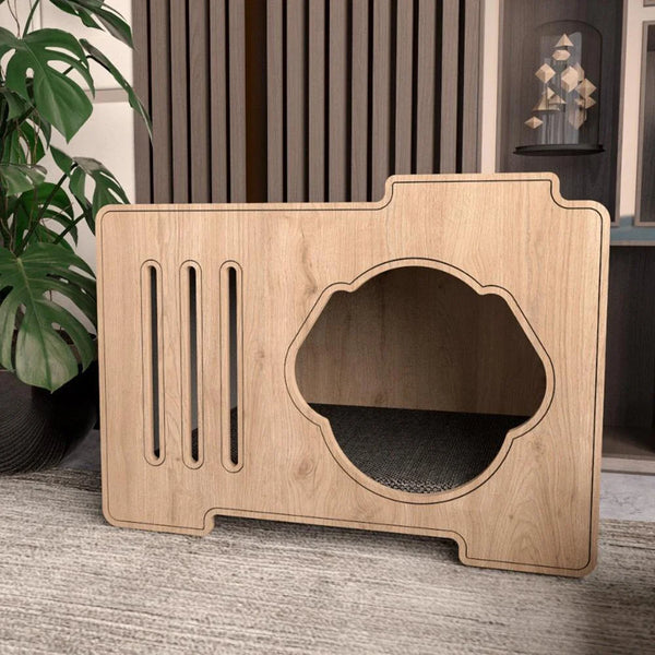 Ozzy wooden dog house is the perfect solution for your pet. This modern dog house is made from dense, high-quality wood, and it comes in a variety of colors to suit your taste.